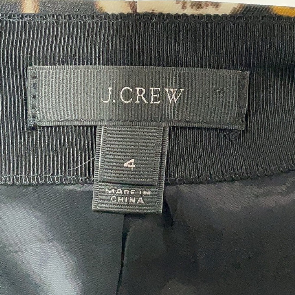 J. Crew Leopard Print A-Line Skirt - Picture 3 of 3